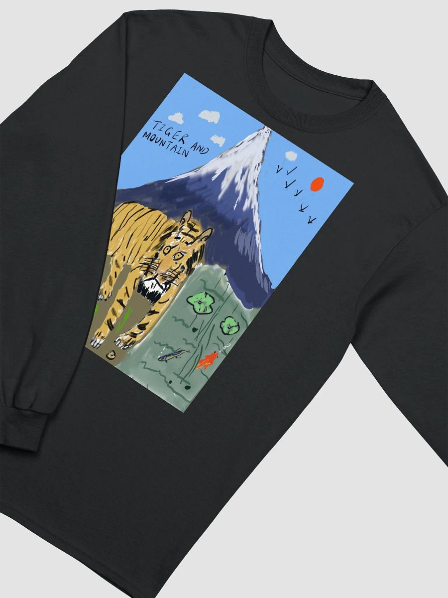 Gildan Ultra Cotton Long Sleeve T-Shirt : tiger and. mountain product image (36)