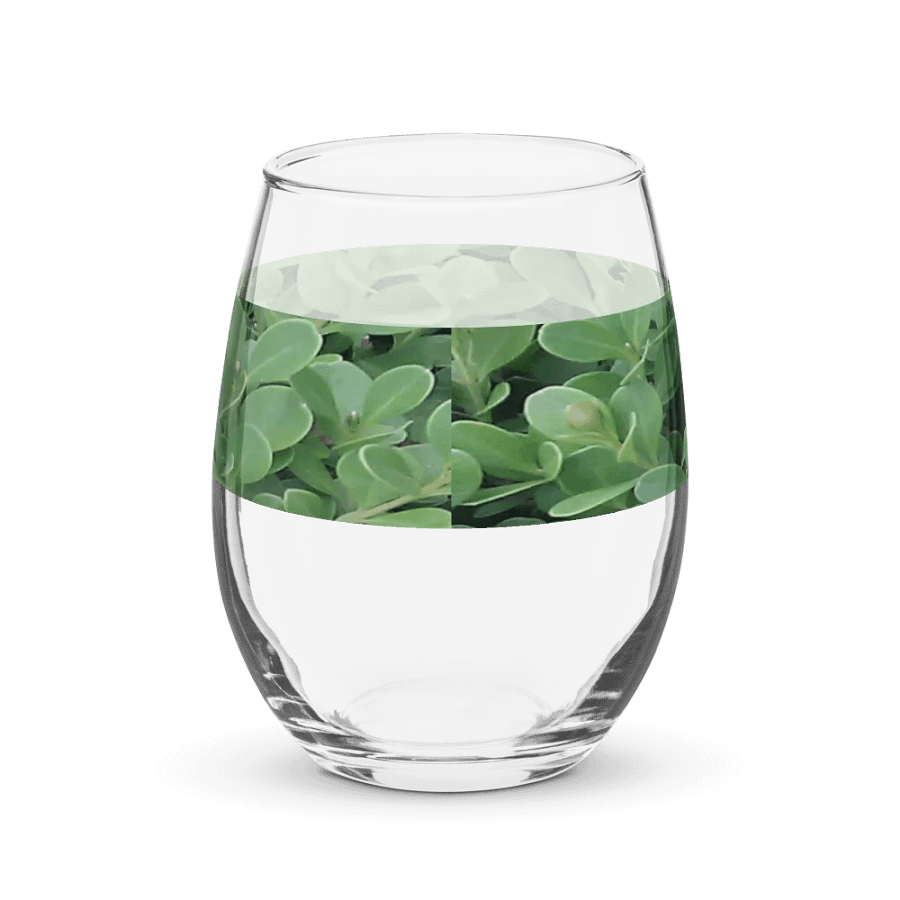 "Green Leaf" Glass Cup product image (6)