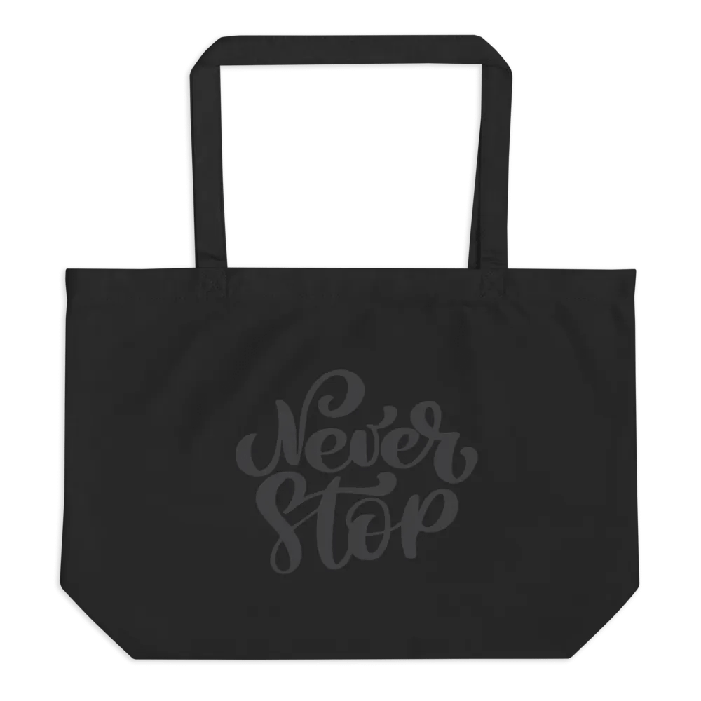 Never Stop Organic Tote Bag product image (1)