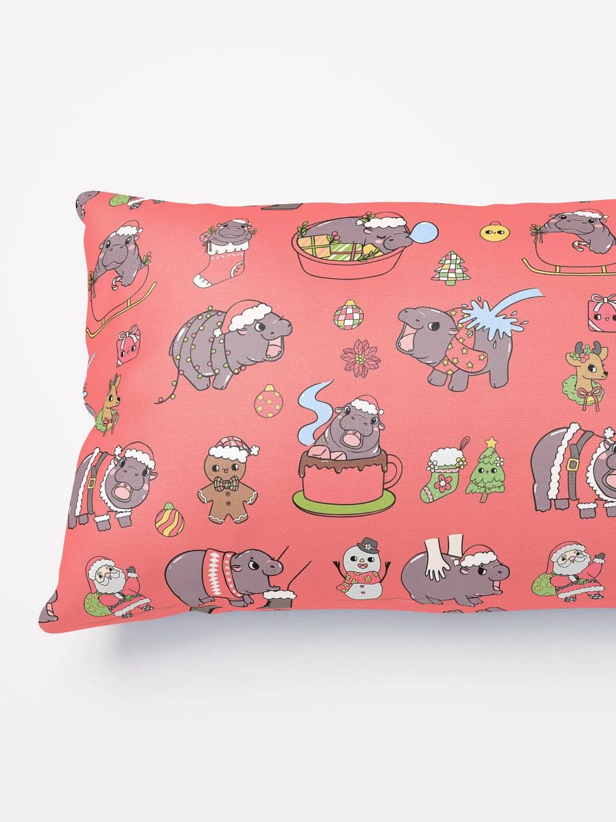MOODENG'S RED CHRISTMAS PILLOW! product image (4)