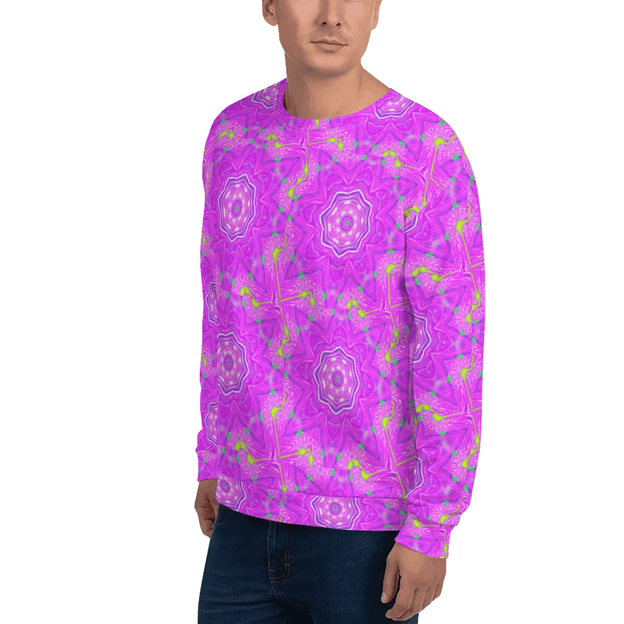 That Abstract Pink Neon Star Unisex Sweatshirt product image (10)
