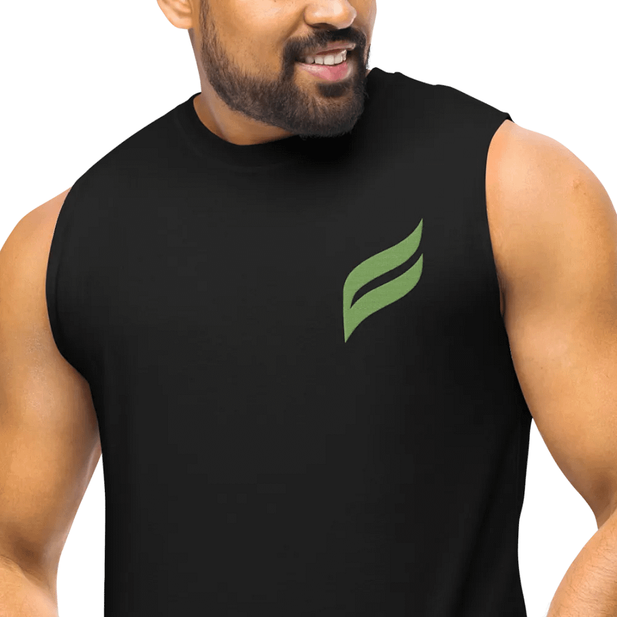 gym bro tank (embroidered logo) product image (12)