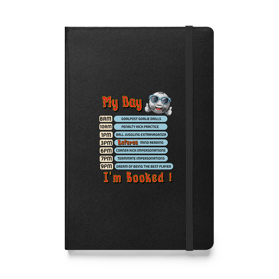 My Day Soccer Ball Schedule Hardcover Journal product image (1)