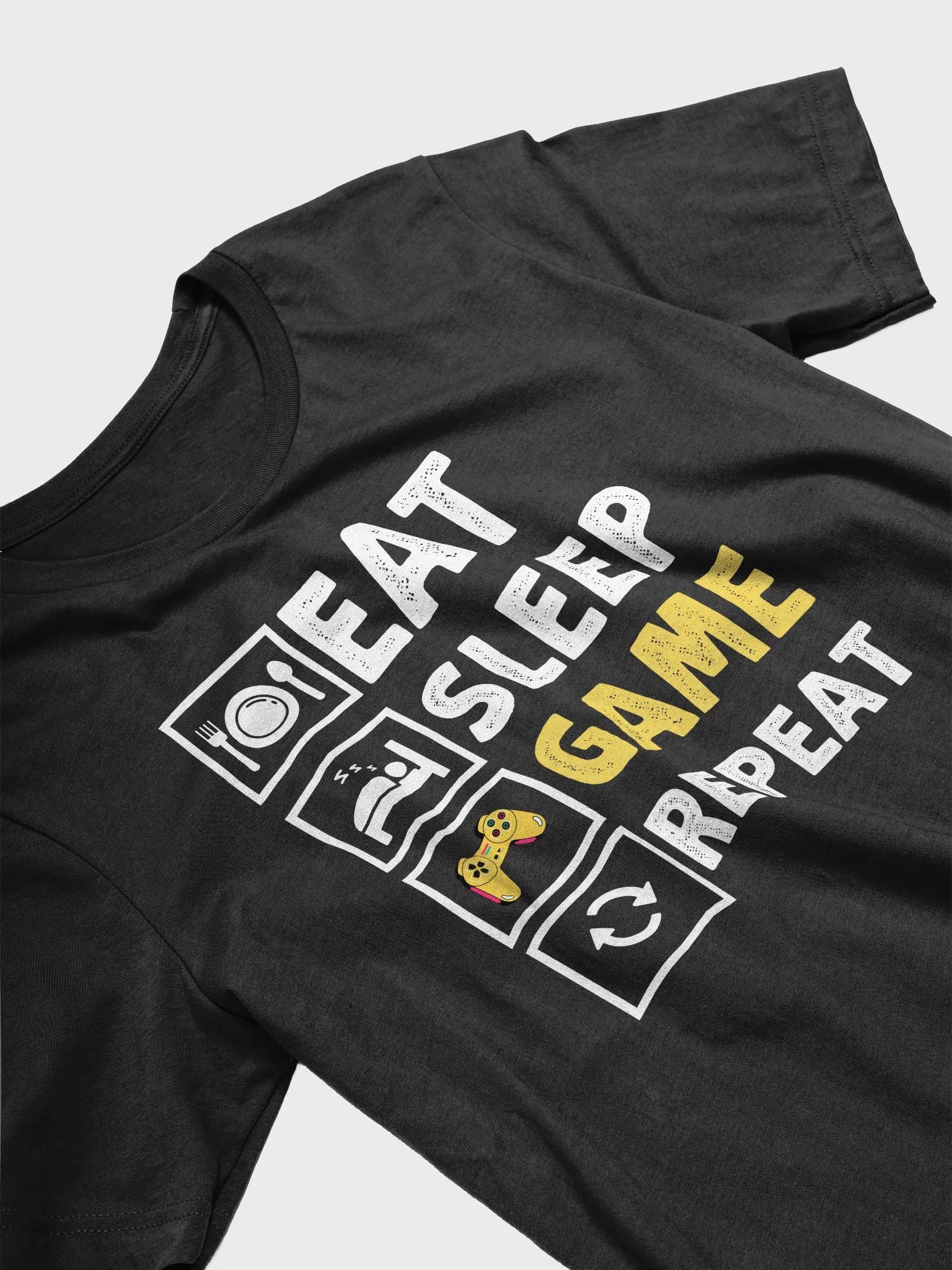 Eat Sleep Game Repeat T-Shirt | Game Lover Shirt product image (3)