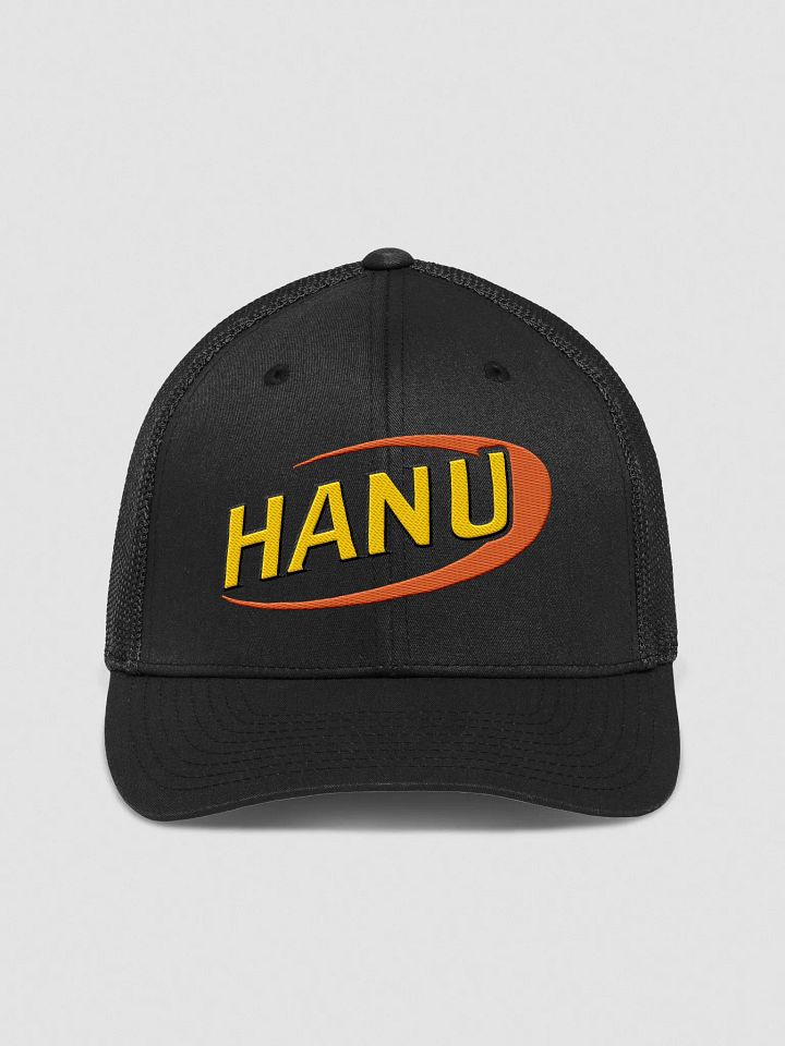 HANU swoosh logo Flexfit Mesh Back Trucker Hat product image (3)