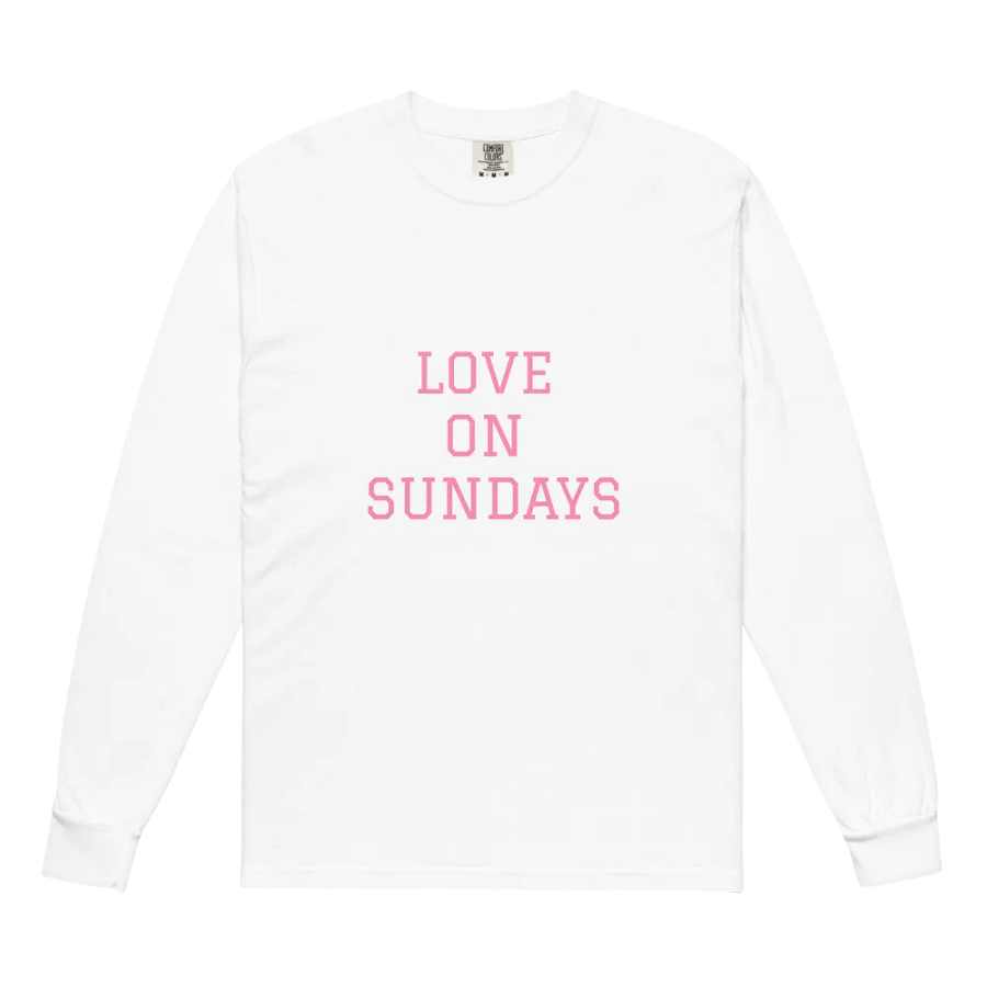 LOVE ON SUNDAYS Long Sleeve T-Shirt product image (2)