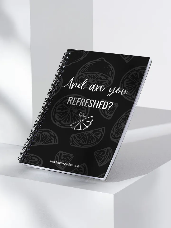 And Are You Refreshed? - Black Notebook product image (1)