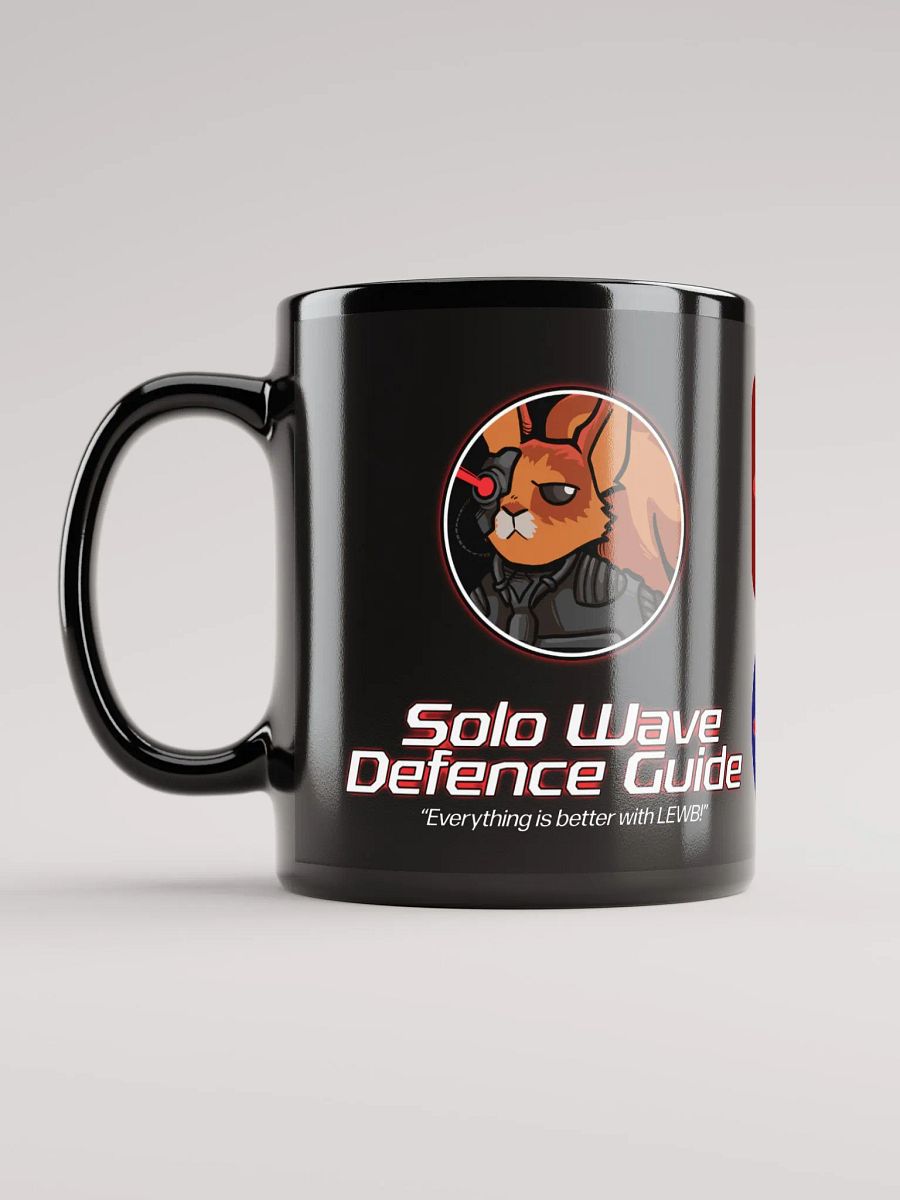 Lewb's Solo Wave Defence Guide Black Glossy Mug product image (5)
