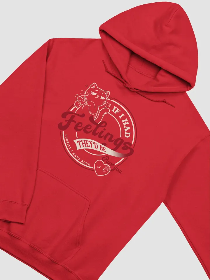 Paws Off My Heart -regular fit hoodie WHITE product image (1)