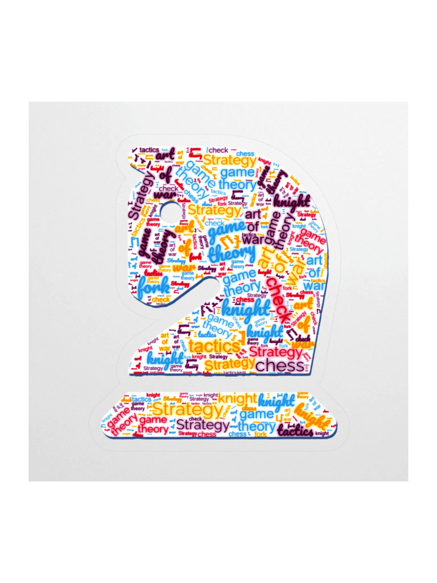 Knight's Strategy Word Cloud Stickers product image (1)