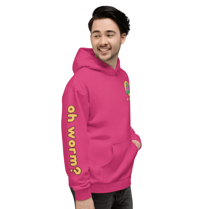 Oh Worm sleeve print eco hoodie product image (2)