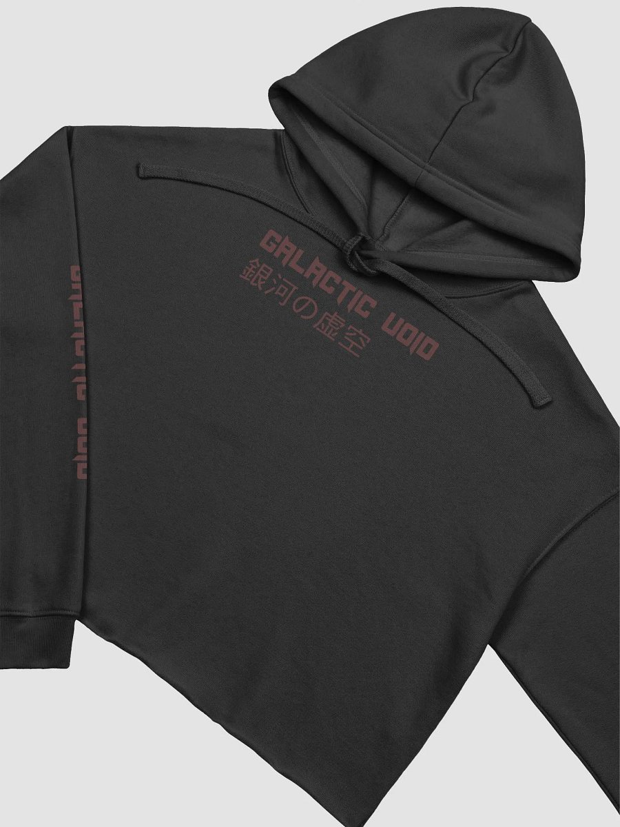 Galactic Void Fleece Crop Hoodie WOMANS product image (3)