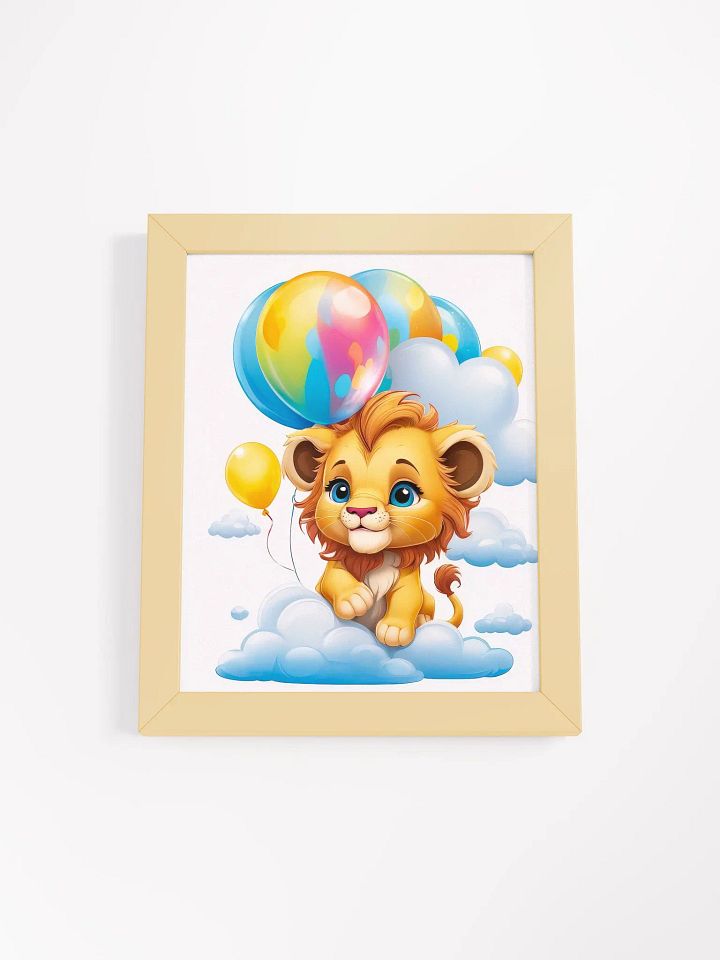 Lion Cub - Nursery Wall Art - Framed product image (1)