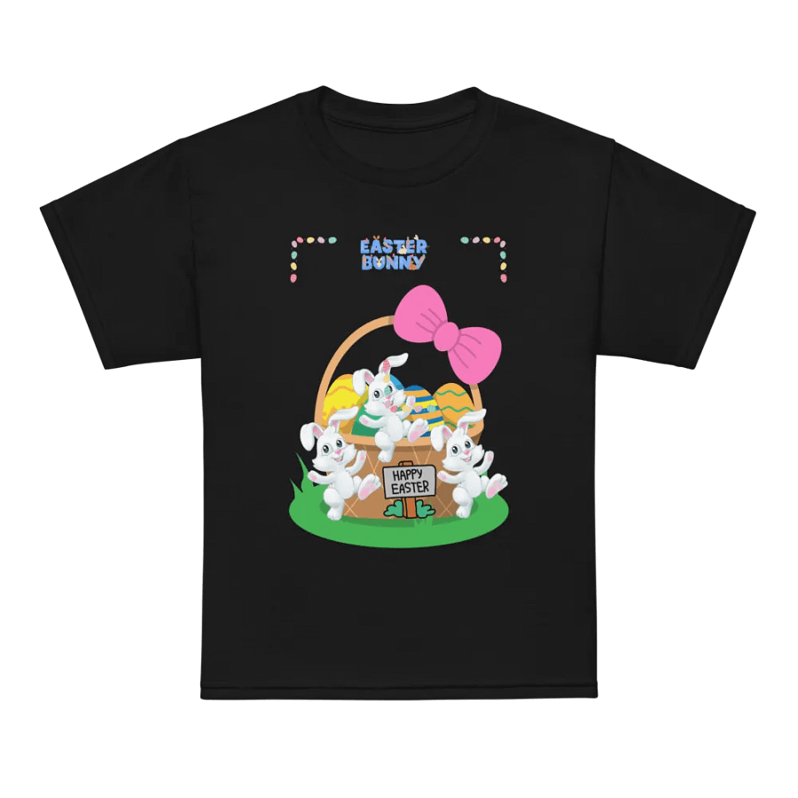 Easter Bunny Eggs in a Basket Bonanza Youth Sports Tee product image (7)