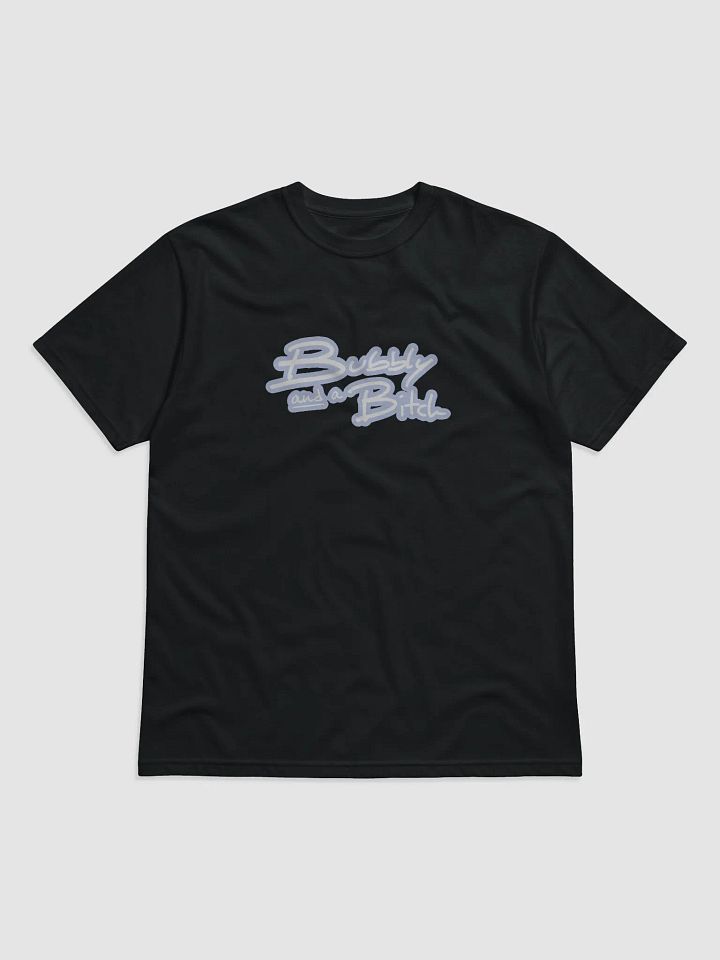 Bubbly and a B*tch (lined design, #BDCAEF) unisex eco tee product image (1)