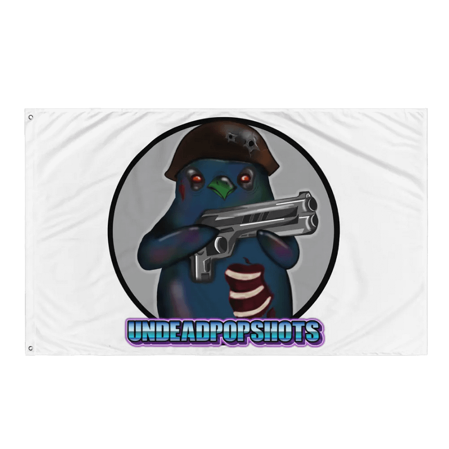UndeadPopShots Penguin Flag Logo Color Gray product image (3)
