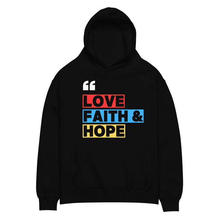 Love, Faith & Hope Oversized Hoodie by Co.Love product image (2)