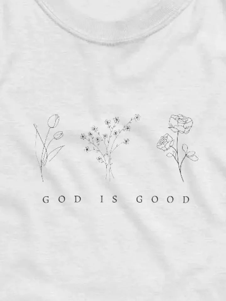 "God Is Good" Floral Tee product image (11)