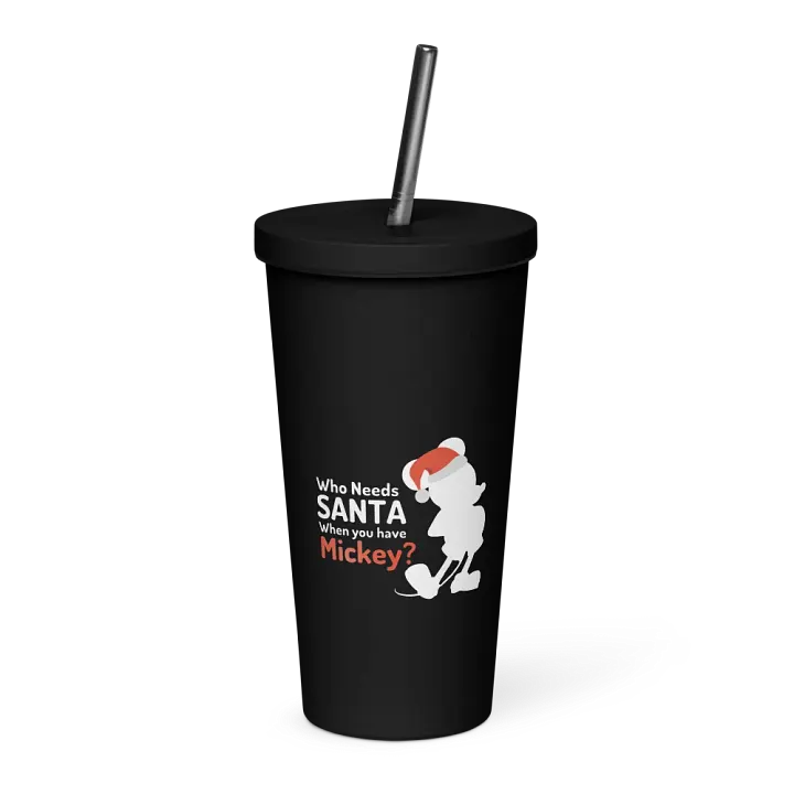 Mickey Mouse Santa Insulated Tumbler with Straw product image (1)