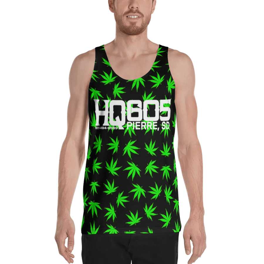 HempQuarters Green Marijuana Tank Top product image (3)