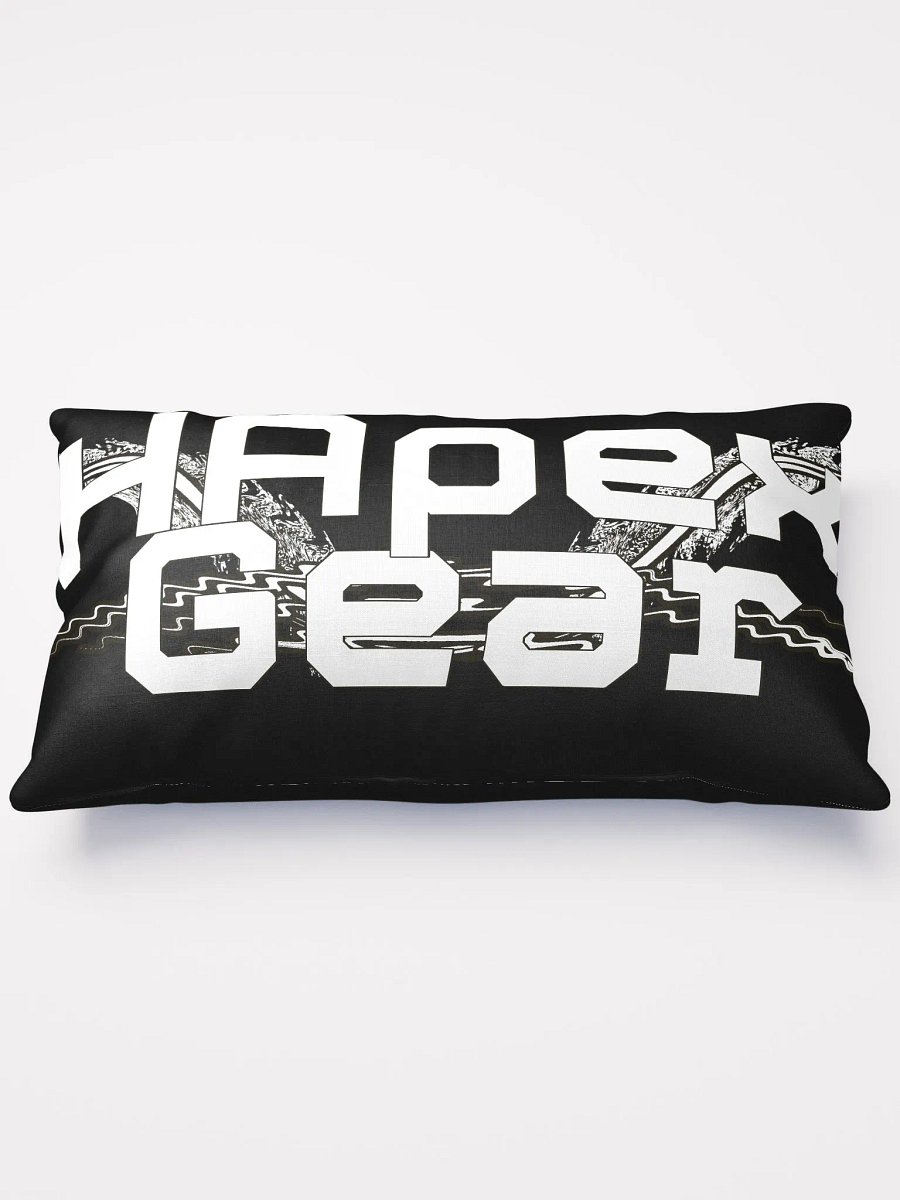 Basic Pillow - Black - White HApex Gear White Logo product image (1)