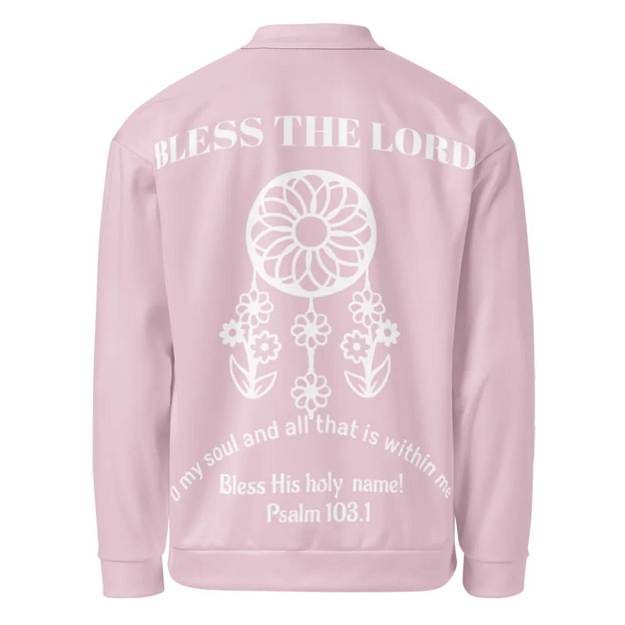 Blossom Pink Lace Bomber Jacket product image (8)