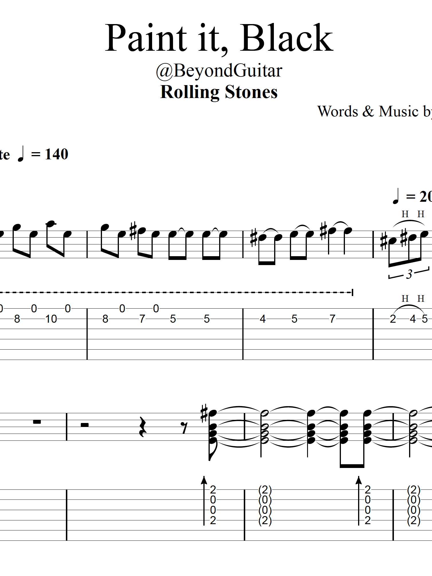Paint It Black, by the Rolling Stones product image (1)