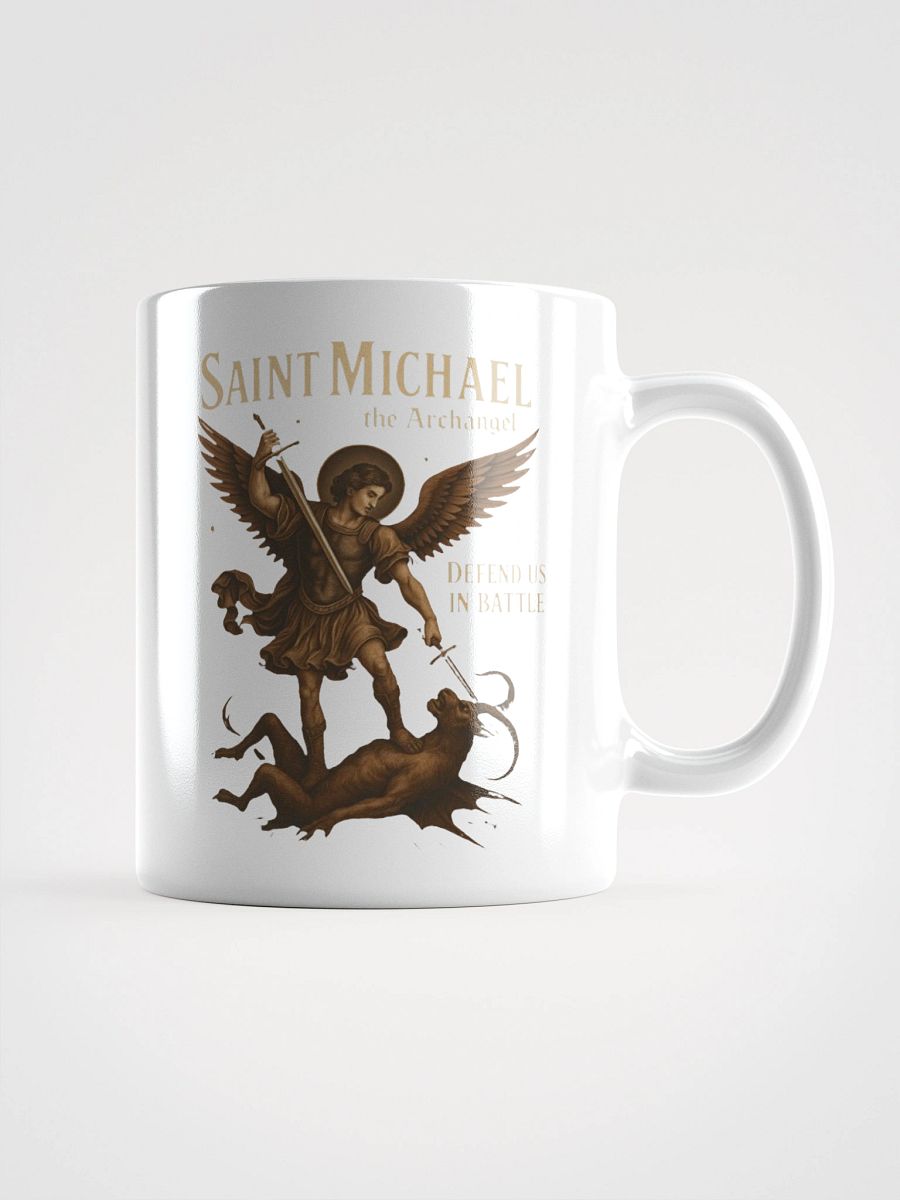 St Michael Defend Us In Battle Mug product image (1)