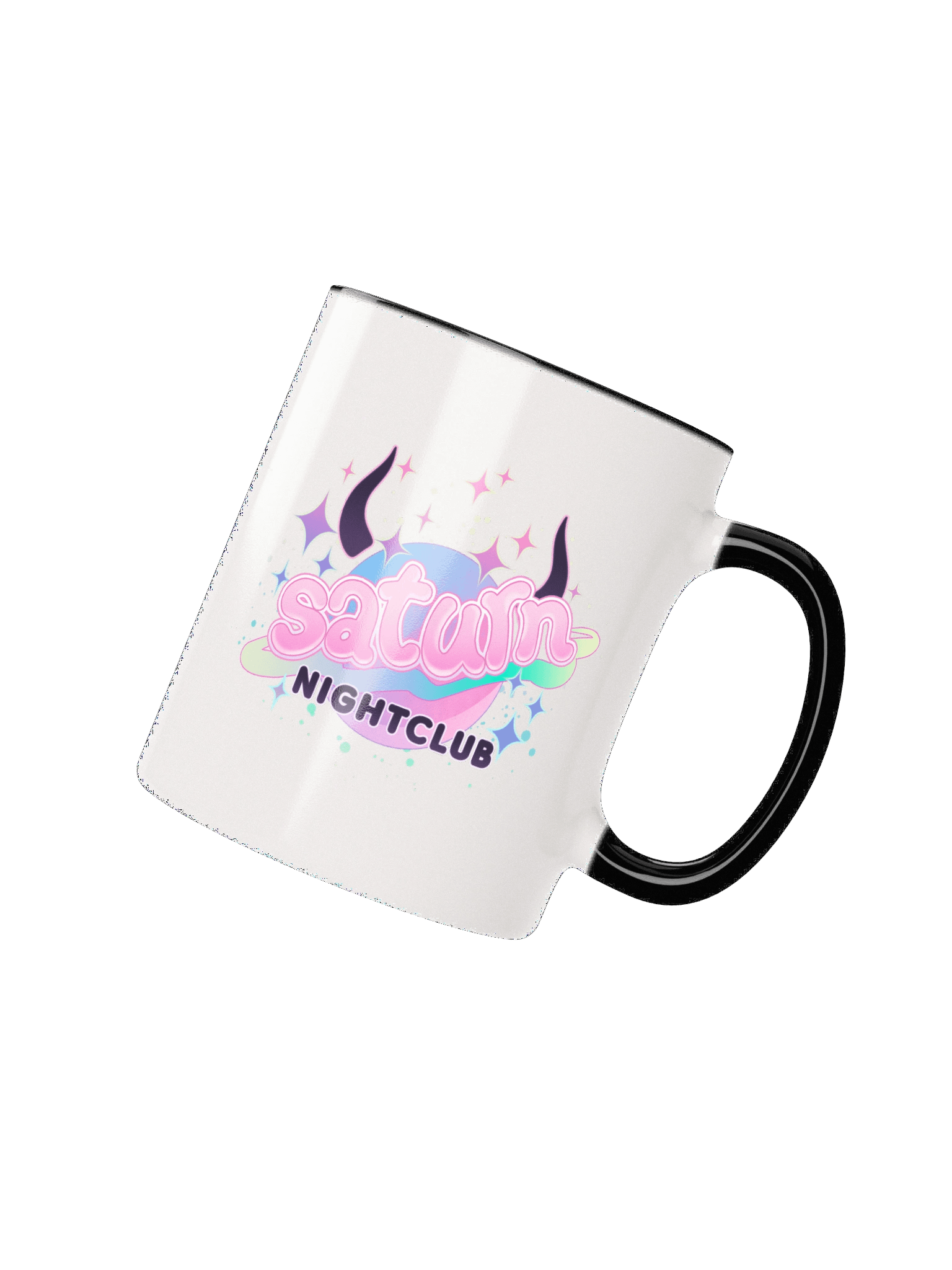 New Logo! Saturn Nightclub logo mug product image (8)