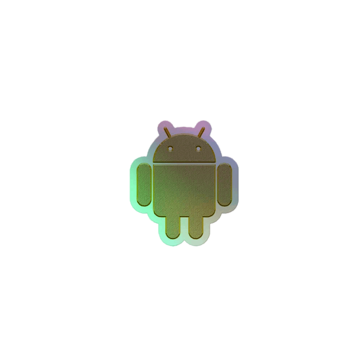Android Holographic Sticker product image (1)