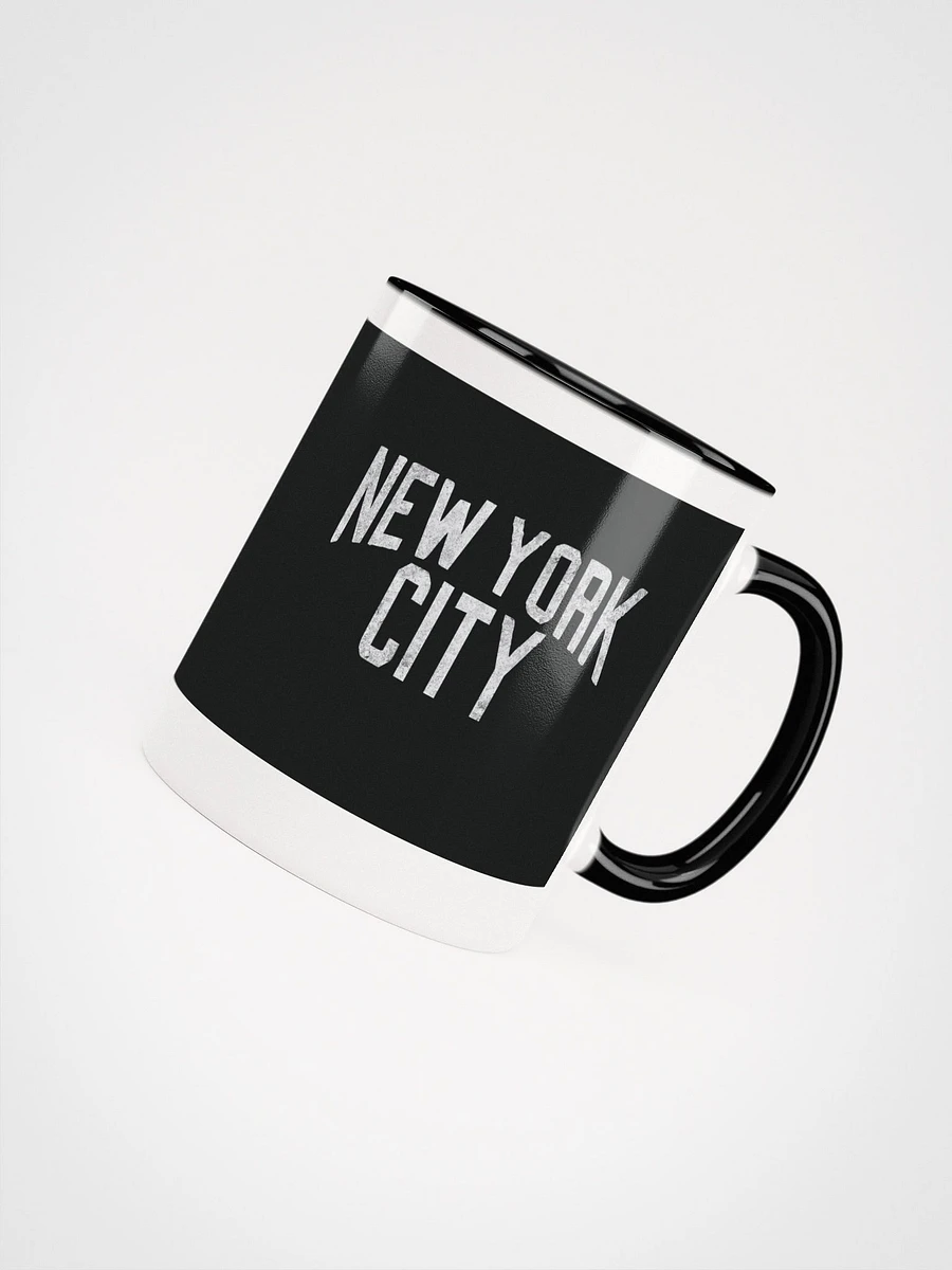 New York City Coffee Mug (White text on black) product image (4)