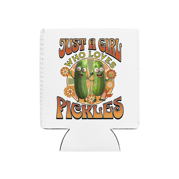 Just a Girl Who Loves Pickles Can Cooler product image (2)