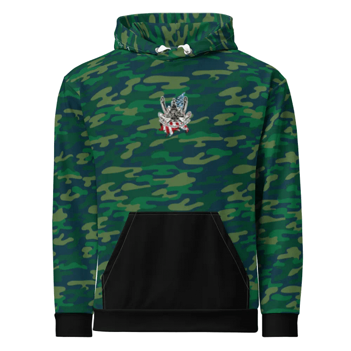 Teal Camouflage Pacific Titan & CE Flage Hoodie product image (2)