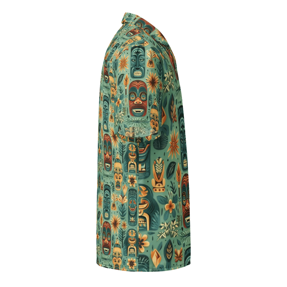 Tropical Tiki Mask Hawaiian Shirt product image (6)