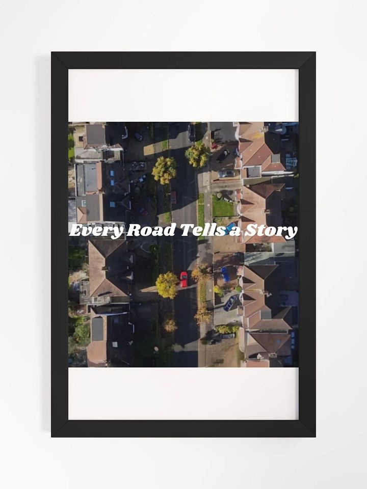 Wall Art Passing Near Beautiful City Framed High-Quality Matte Poster (in) product image (1)