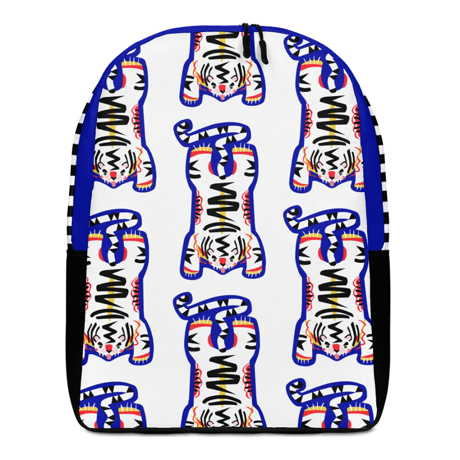 White Electric Tiger on White and Black - Backpack product image (5)