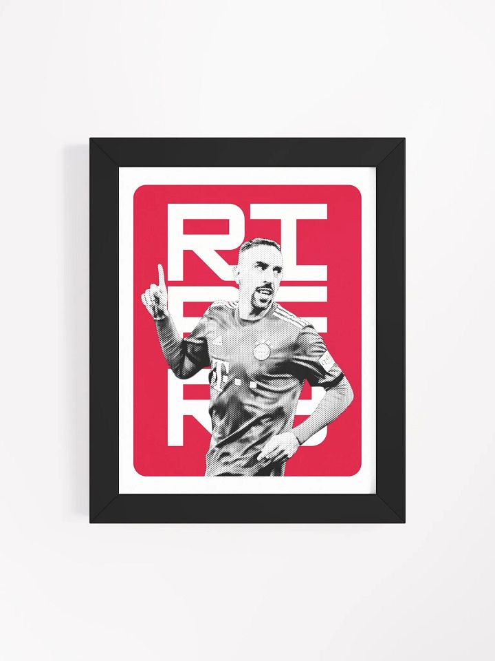Franck Ribéry BW Bayern Munich Name Art Framed Print product image (2)