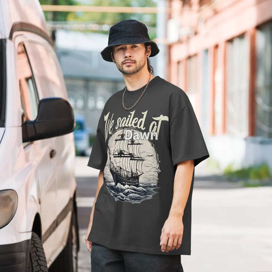 We sailed at dawn oversized tee product image (8)