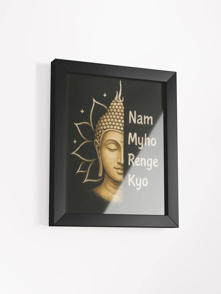 Nam Myho Renge Kyo - Buddha Lotus Art Framed Meditation Poster for Nichiren Buddhist Practitioners product image (39)