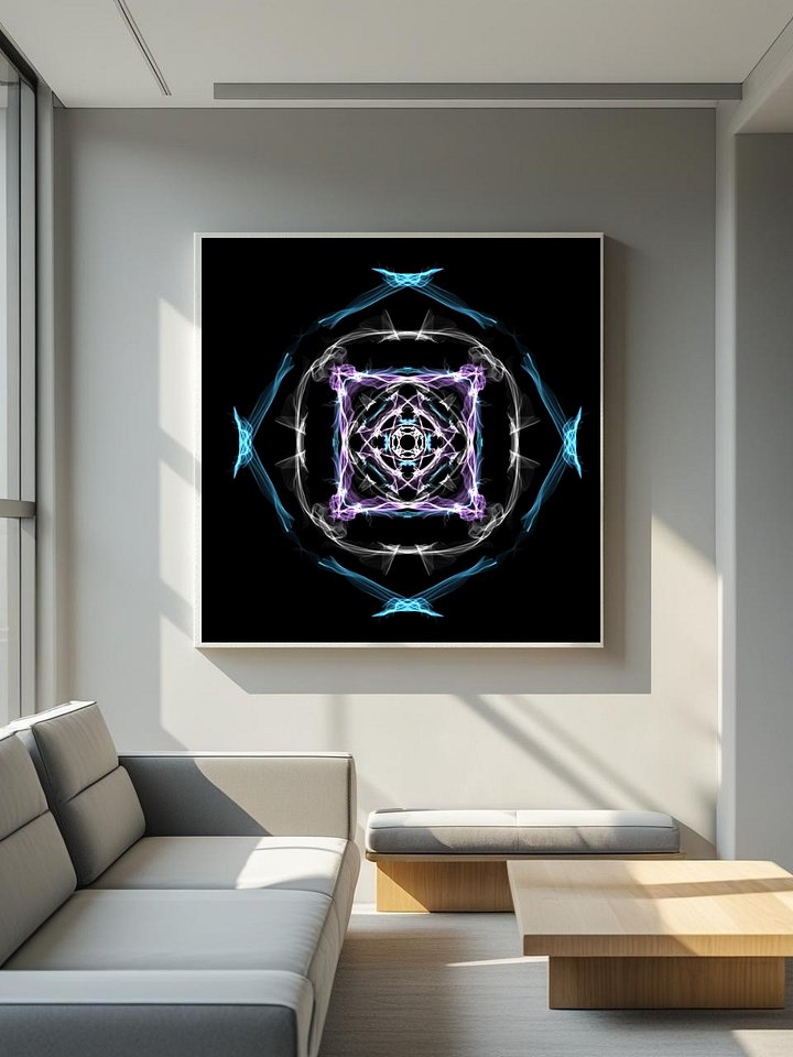 Aether Mandala Abstract Unframed Art Print | Sacred Geometry Poster product image (1)