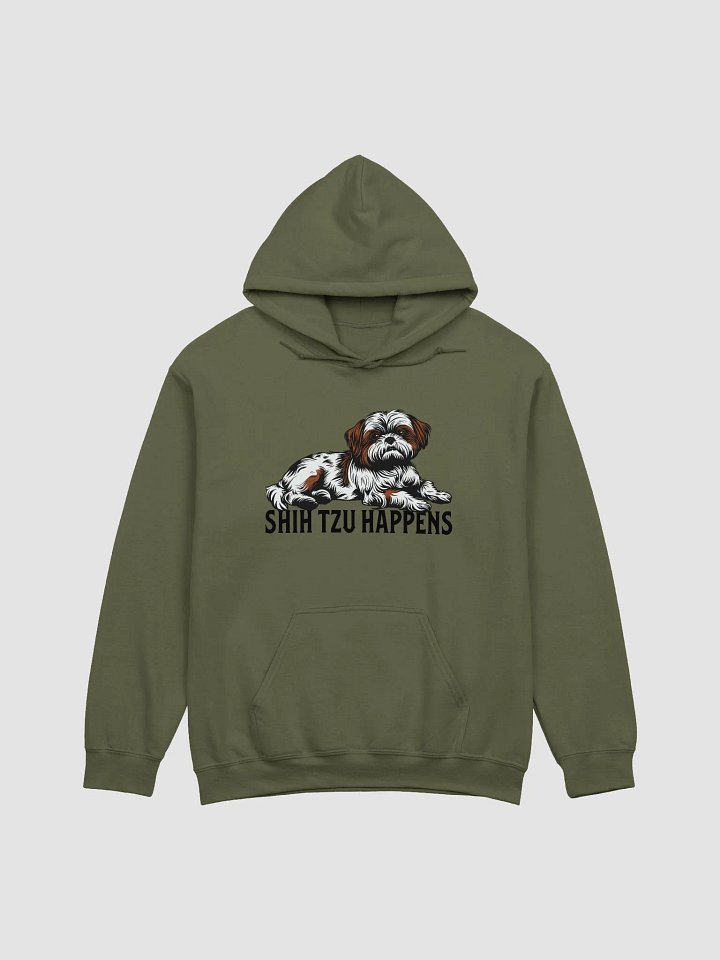 Shih Tzu Happens Hooded Sweatshirt | Funny Hoodie Design for Shih Tzu Paw-Rents product image (1)