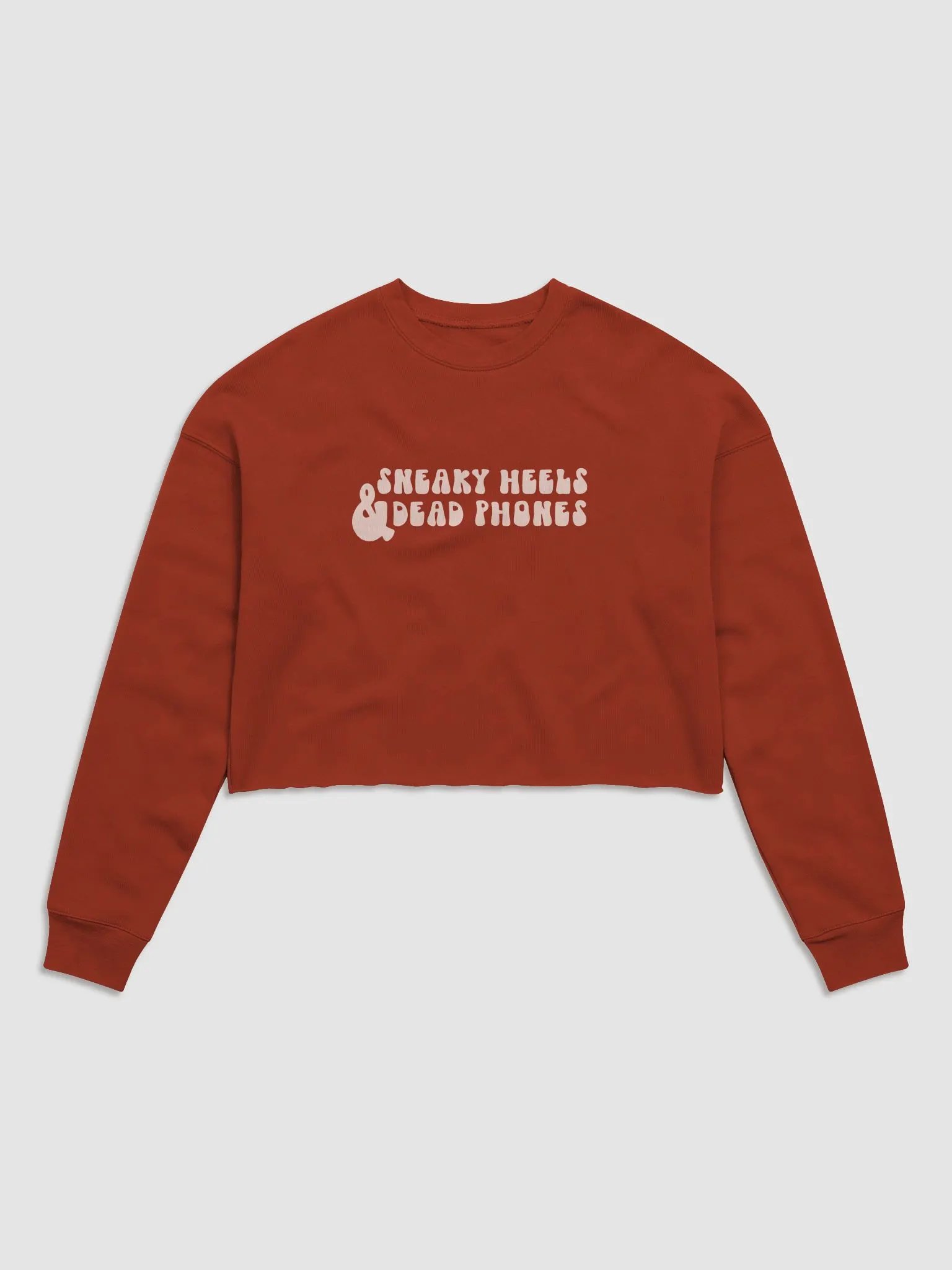 Sneaky Heels & Dead Phones Crop Crew Neck product image (9)