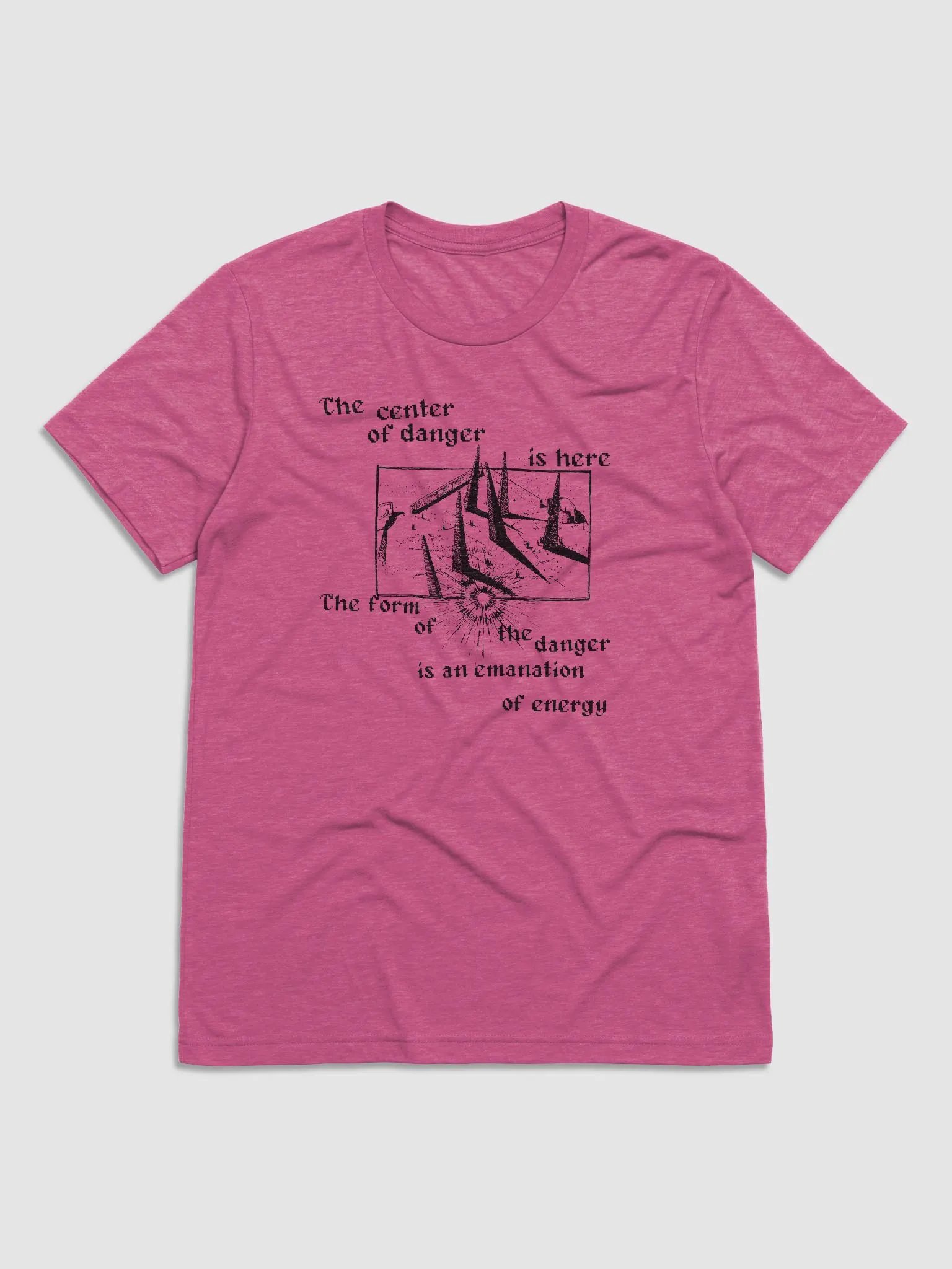 THE CENTER OF DANGER IS HERE (black) product image (3)