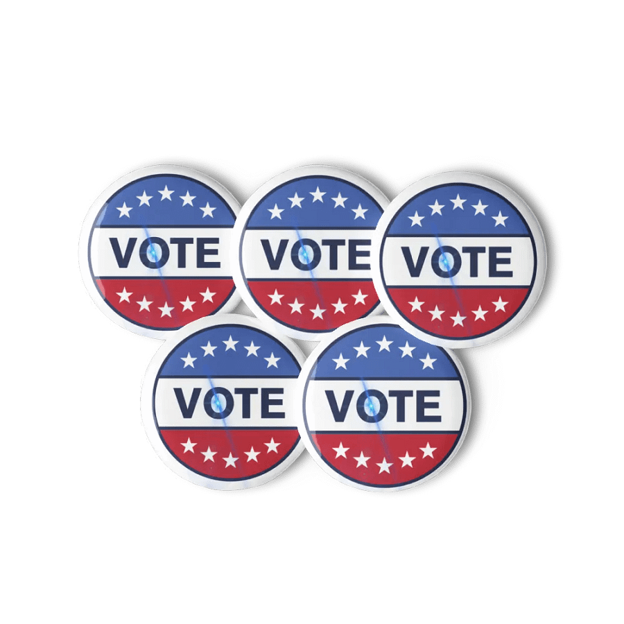 Patriotic Vote Pin Buttons Set product image (11)