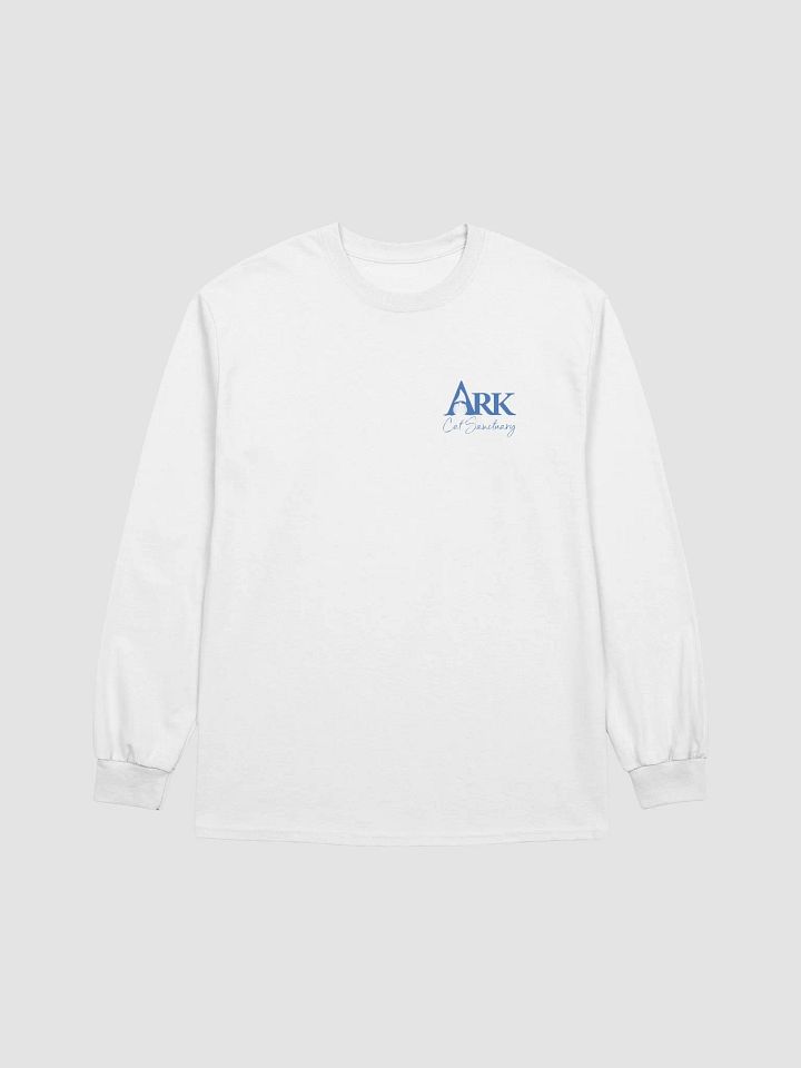 Ark Long Sleeve White T-Shirt - Front and Back Logos product image (1)