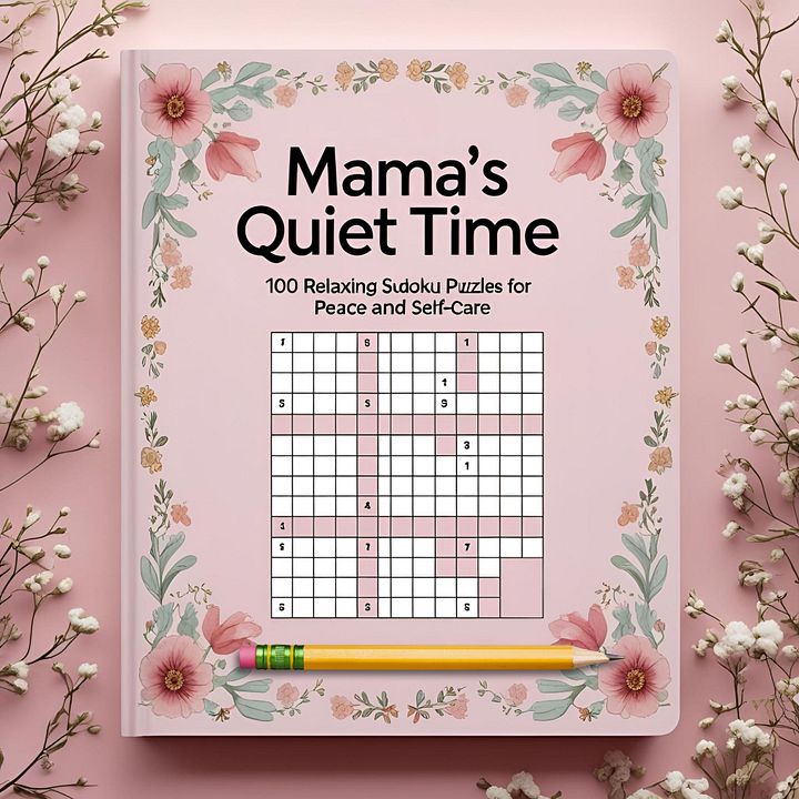 Mama’s Quiet Time - 100 Relaxing Sudoku Puzzles for Peace and Self-Care product image (1)