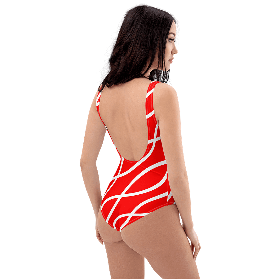 Intricate Crimson Swirls One-Piece product image (3)