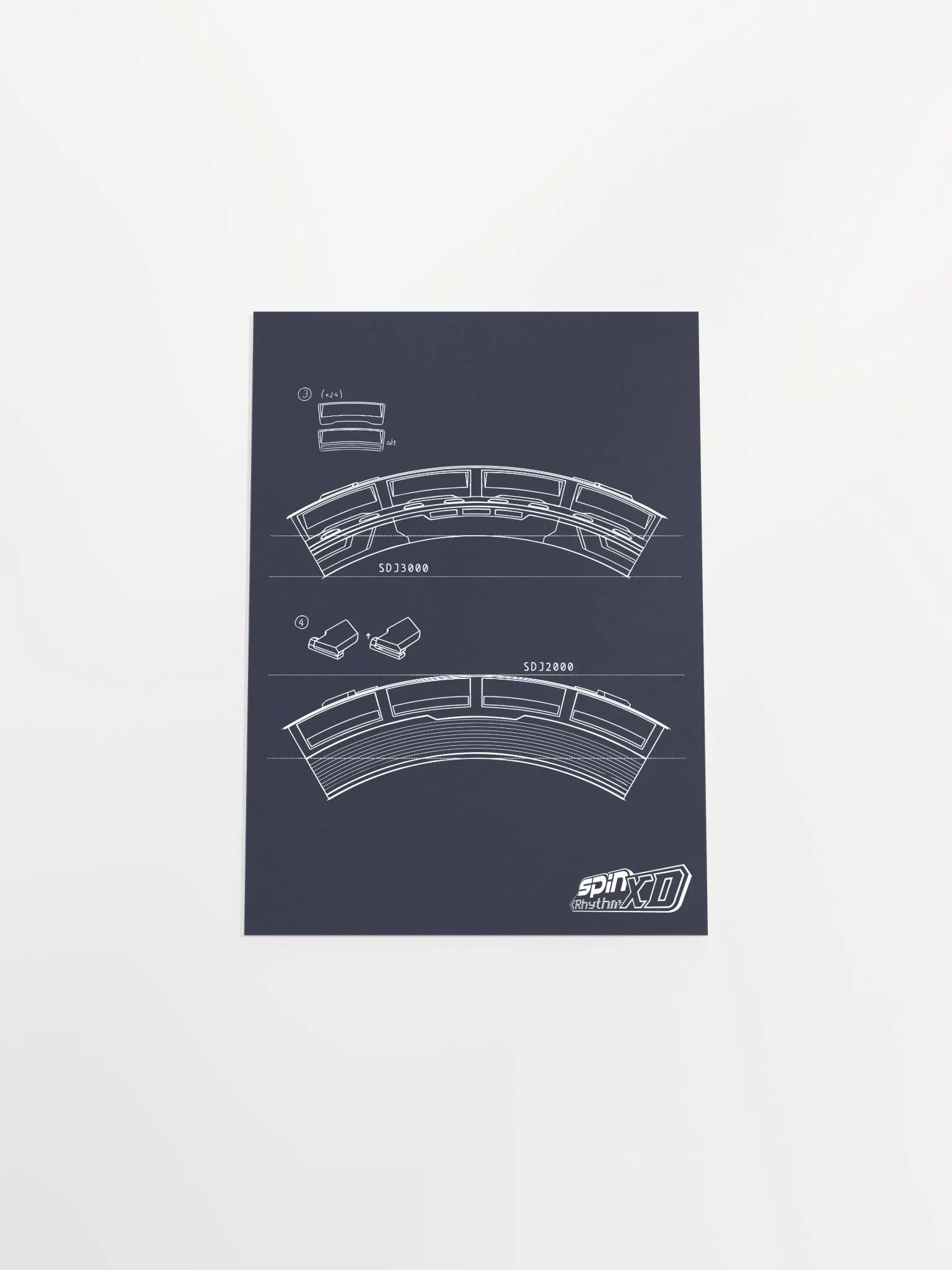 Spin Rhythm XD Wheel Blueprint Poster product image (4)