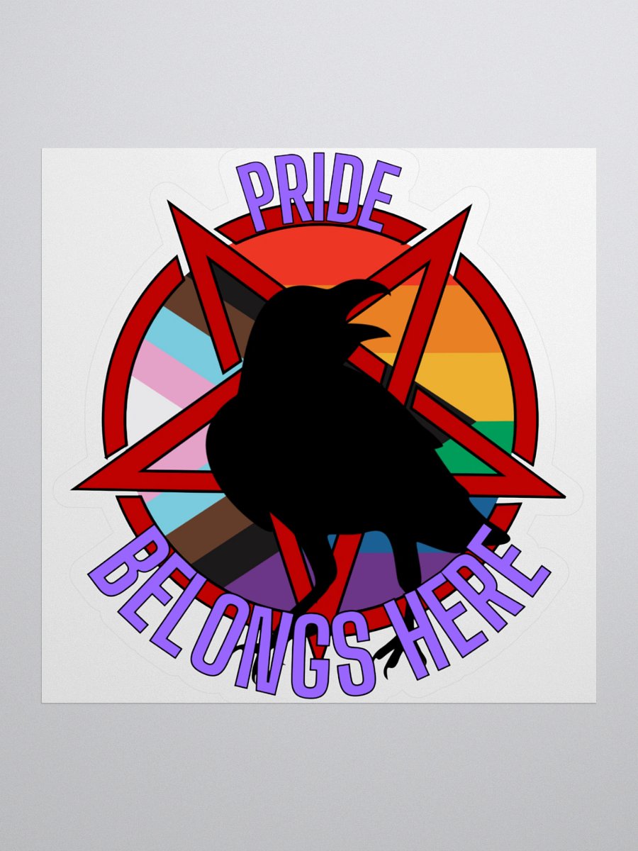 Pride Belongs Here Sticker product image (1)