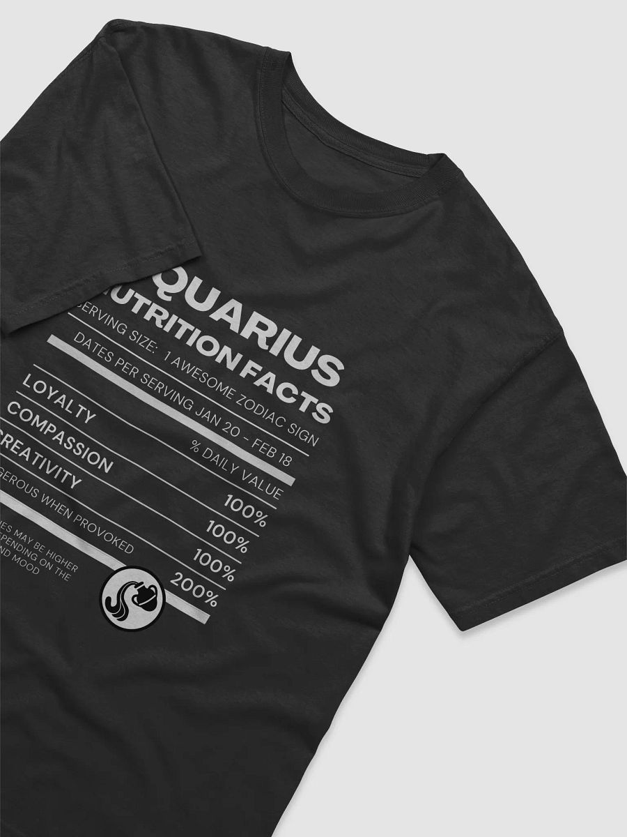 Aquarius Nutrition Facts T-Shirt product image (4)